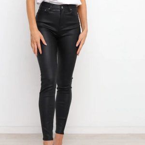 Black Faux High waisted leather pants  - NO longer being produced